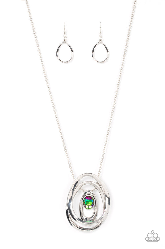 Paparazzi Luminous Labyrinth - Multi Necklace. Get Free Shipping. #P2IN-MTXX-082XX
