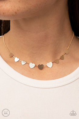 Paparazzi Dainty Desire Gold Choker Necklace. #P2CH-GDXX-087XX. Get Free Shipping. Dainty Jewelry