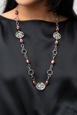 Paparazzi Social Soiree - Brown Necklace. Get Free Shipping. #P2RE-BNXX-301XX
