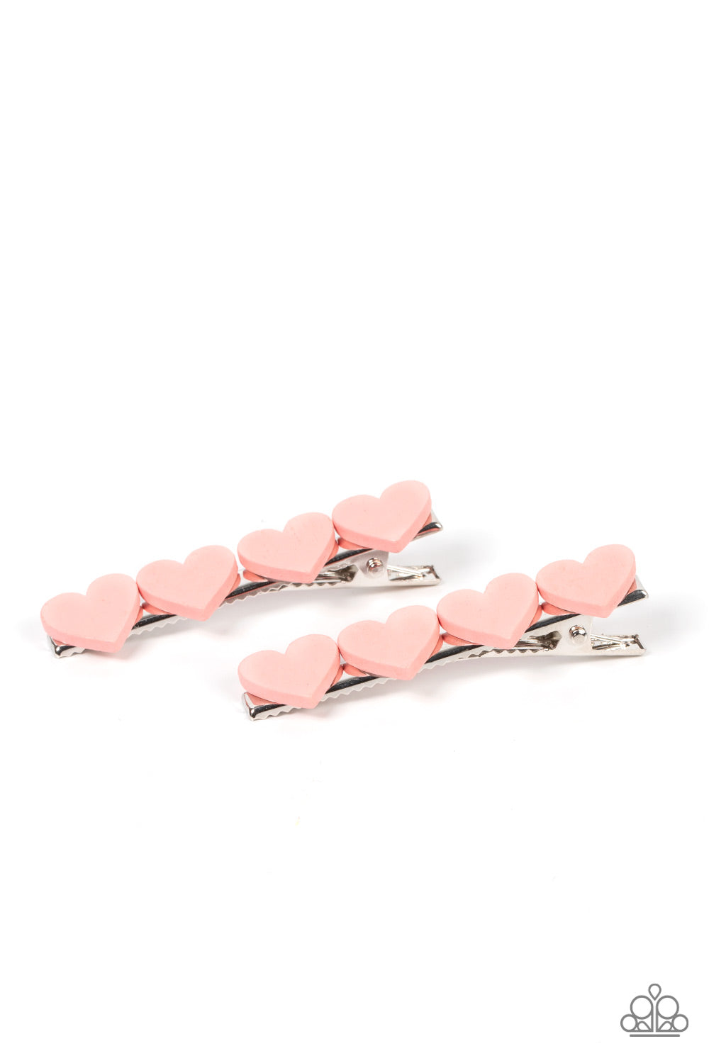 Paparazzi Hair Accessories Sending You Love - Pink Hair Clip #P7SS-PKXX-277XX