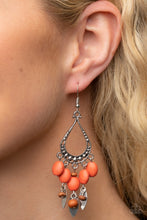 Load image into Gallery viewer, Adobe Air Orange Earring Paparazzi Accessories. Get Free Shipping. #P5SE-OGXX-180XX
