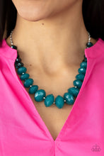Load image into Gallery viewer, Happy-GLOW-Lucky Blue Necklace Paparazzi Accessories. Subscribe &amp; Save. #P9WH-BLXX-274GX
