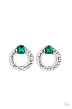 Load image into Gallery viewer, Smoldering Scintillation Green Post Earrings Paparazzi Accessories. Free Shipping. #P5PO-GRXX-048XX
