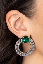 Load image into Gallery viewer, Paparazzi Smoldering Scintillation Green Earrings. Subscribe &amp; Save. #P5PO-GRXX-048XX
