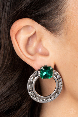 Paparazzi Smoldering Scintillation Green Earrings. Subscribe & Save. #P5PO-GRXX-048XX