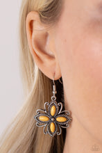 Load image into Gallery viewer, Paparazzi Badlands Ballad Yellow $5 Earrings. #P5SE-YWXX-167XX. Subscribe &amp; Save. Dainty earrings
