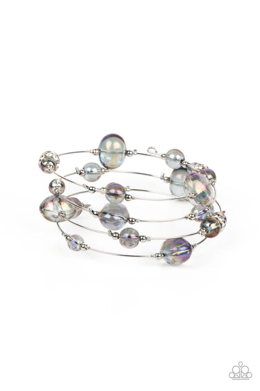 Paparazzi Optical Auras Purple Bracelet. Get Free Shipping. #P9WH-PRXX-274HR. Glassy floating sphere