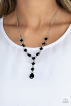 Load image into Gallery viewer, Paparazzi Forget the Crown Black Necklace. Get Free Shipping. #P2RE-BKXX-429XX. $5 Jewelry
