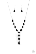 Load image into Gallery viewer, Forget the Crown Black Necklace Paparazzi Accessories. Subscribe &amp; Save. #P2RE-BKXX-429XX
