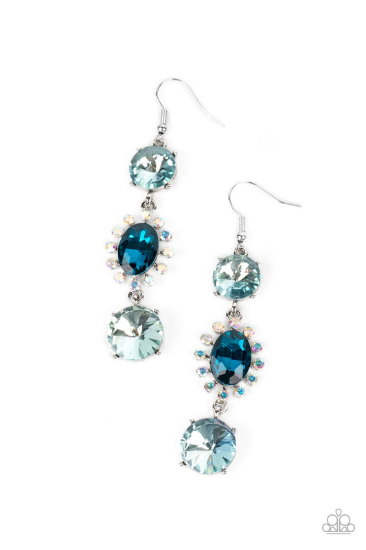 Paparazzi Magical Melodrama Earrings. Subscribe & Save. #P5ST-BLXX-045XX. Blue Iridescent $8