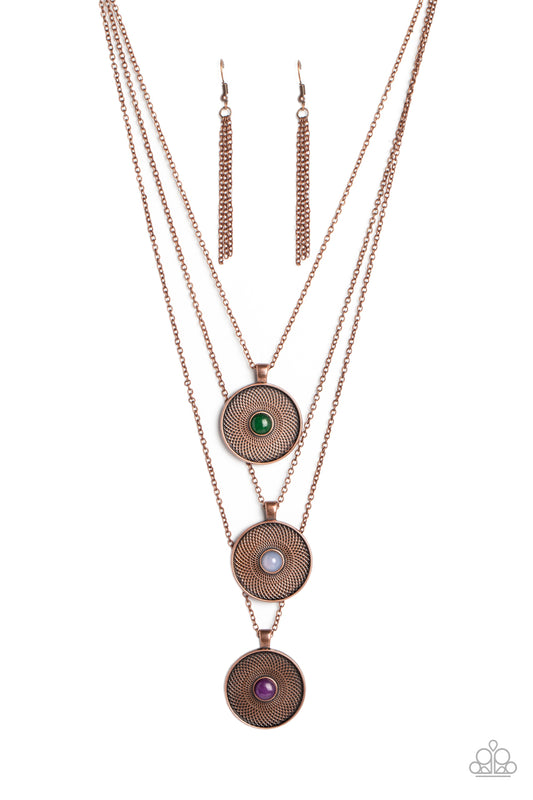 Geographic Grace Copper Necklace Paparazzi Accessories