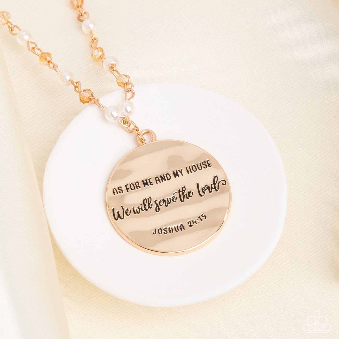 Serving the Lord Necklace Paparazzi Jewelry.Inspirational Necklace. Bible verse Joshua 24:15. Free S