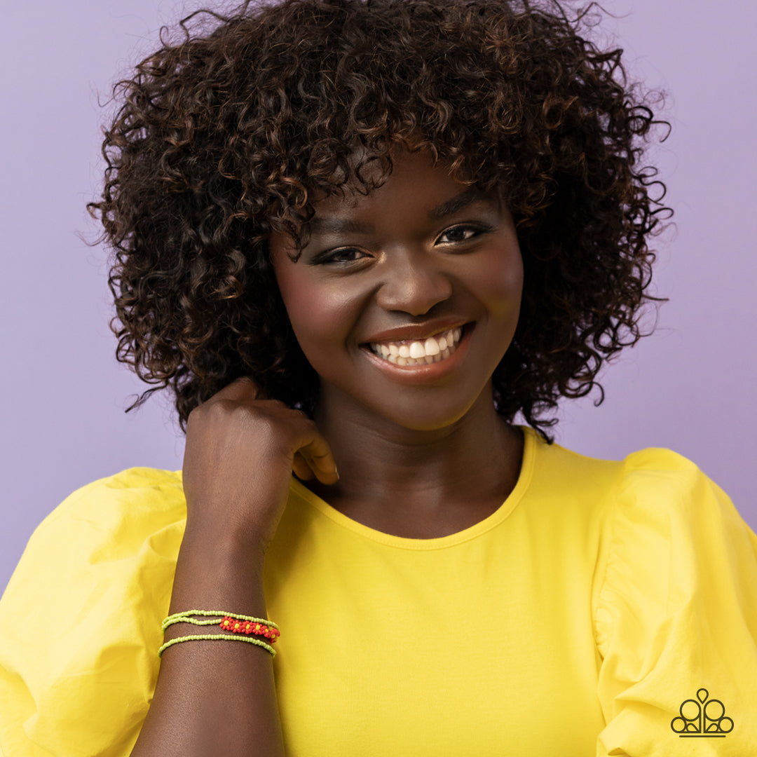 Buzzworthy Botanicals Red Seed Beads Stretchy Bracelet Paparazzi $8 Jewelry. Subscribe & Save