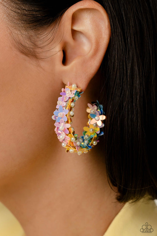 Fairy Fantasia Multi Hoop Earring Paparazzi Accessories. $8 Floral Hoop Paparazzi. Life of the party