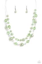 Load image into Gallery viewer, Parisian Pearls Green Necklace Paparazzi Accessories. Subscribe &amp; Save. #P2RE-GRXX-276XX
