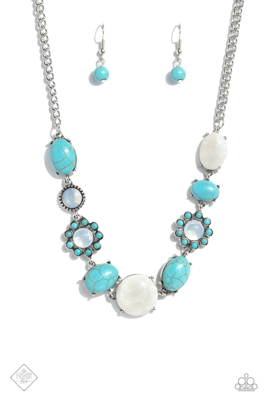 Cowboy Catwalk Blue Necklace Paparazzi Accessories. #P2SE-BLXX-535NJ. Subscribe & Save.
