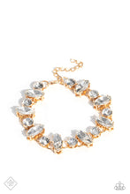 Load image into Gallery viewer, Exclusively Extravagant Gold $5 Necklace Paparazzi Accessories
