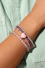 Load image into Gallery viewer, True Loves Theme Pink Bracelet Paparazzi Accessories. #P9ST-PKXX-026XX. Get Free Shipping

