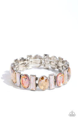 Paparazzi Complimentary Couture Iridescent Bracelet For Women. #P9RE-MTXX-153XX. Free Shipping