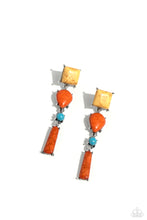 Load image into Gallery viewer, Paparazzi Saharan Sabbatical Earrings. Get Free Shipping #P5PO-OGXX-035XX. $5 jewelry 
