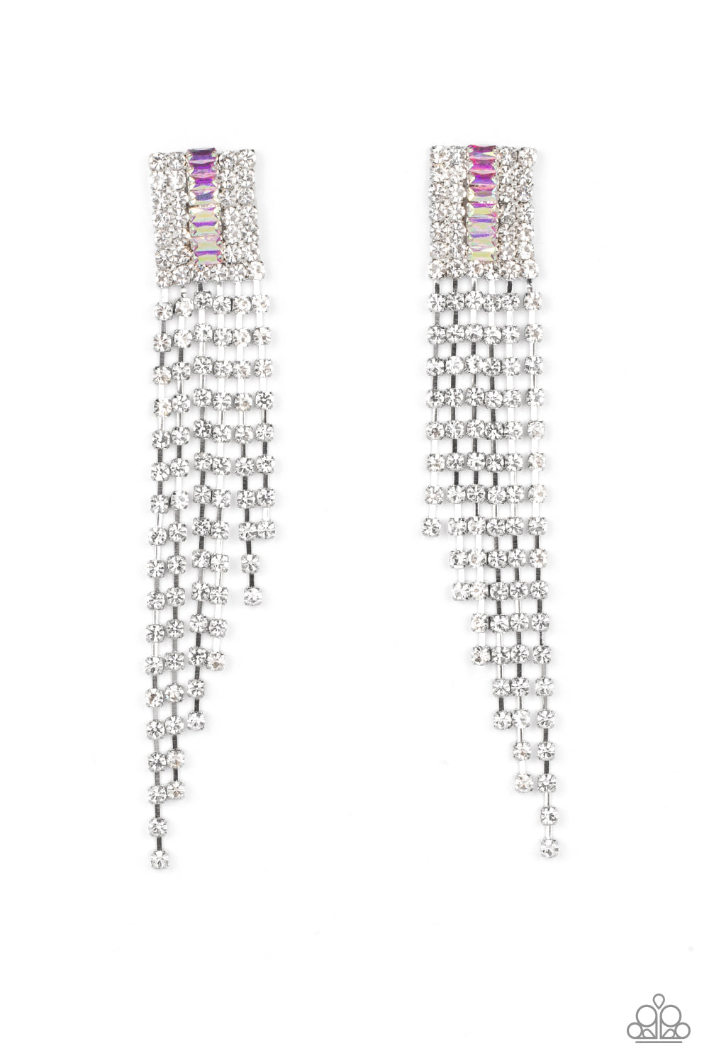 A-Lister Affirmations Multi Iridescent Earrings Paparazzi Accessories. Get Free Shipping.