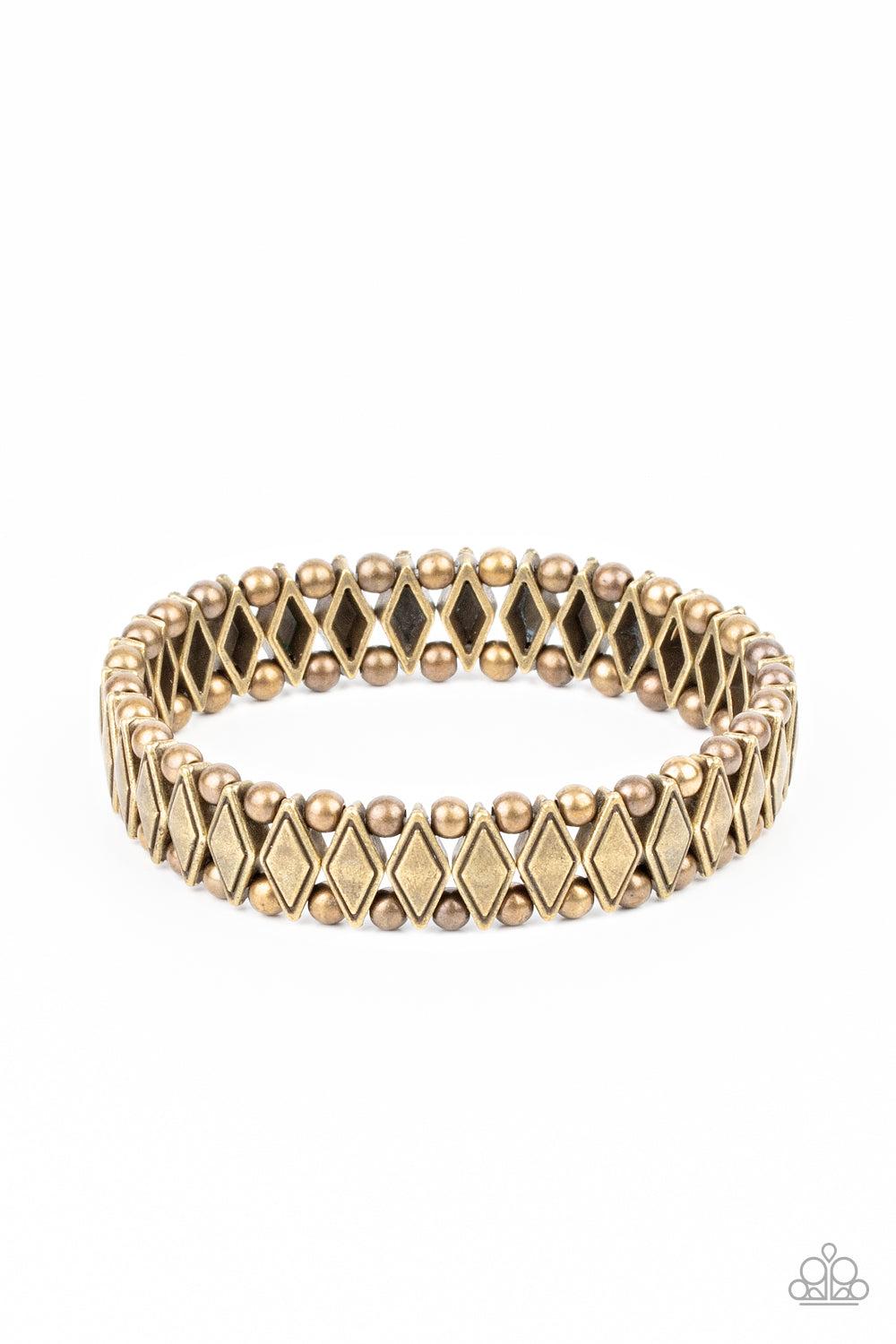 Abstract Advisory - Brass Bracelet Paparazzi Accessories #P9SE-BRXX-081XX