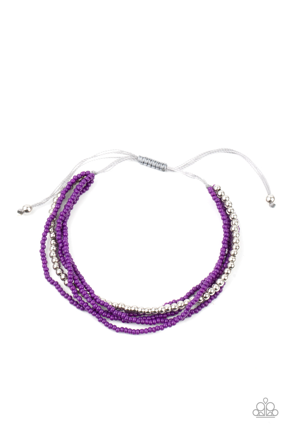 All Beaded Up - Purple Bracelet Paparazzi Accessories