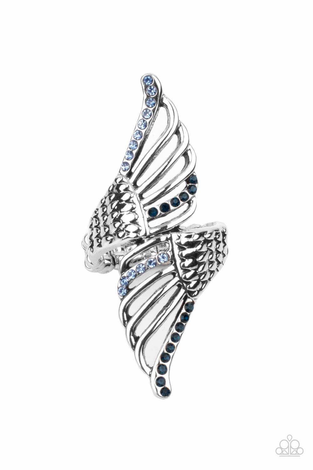 Angels Among Us - Blue Ring Paparazzi $5 Accessories. #P4RE-BLXX-234XX. Get Free Shipping.
