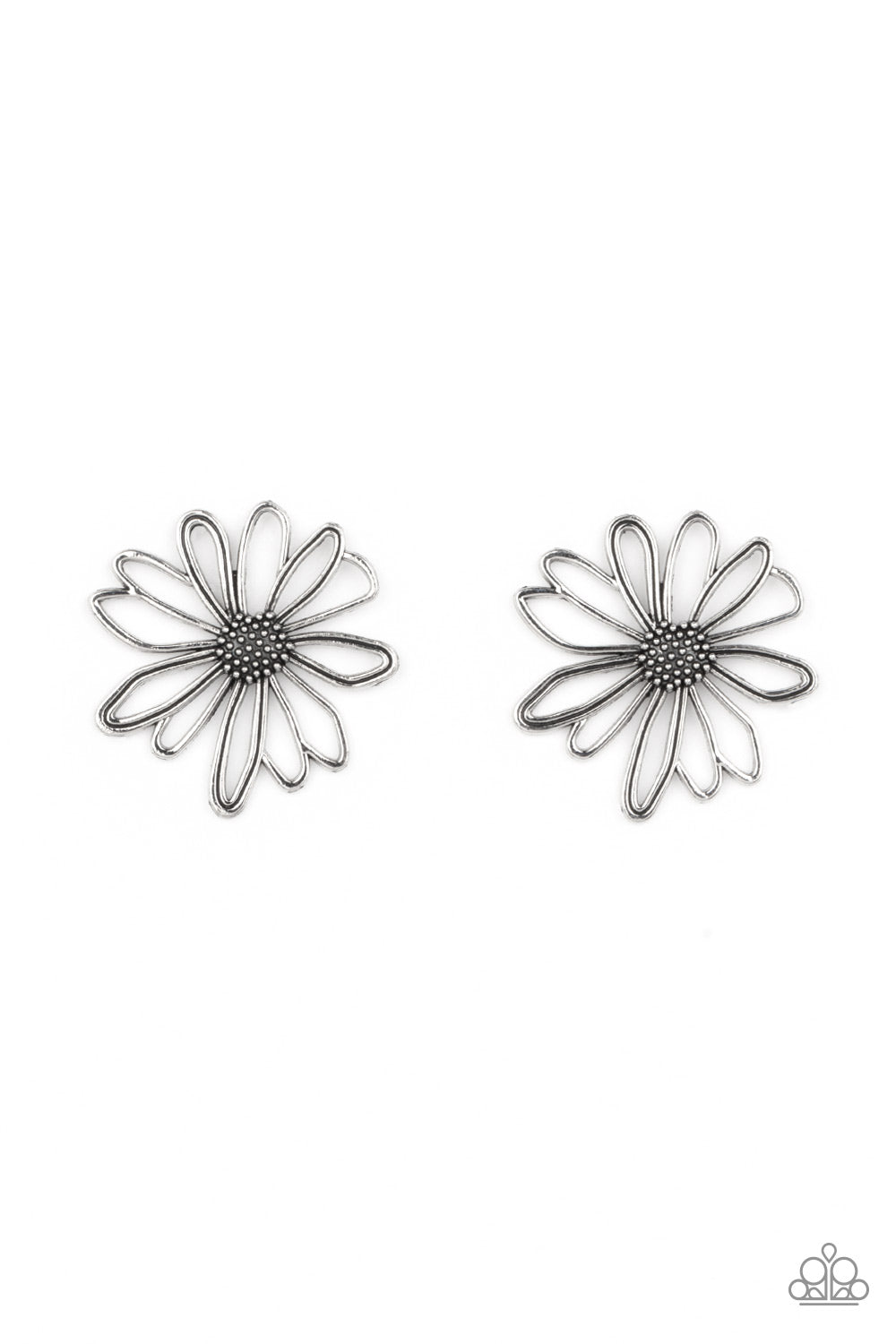 Artisan Arbor Silver $5 Earring Paparazzi Accessories floral design
