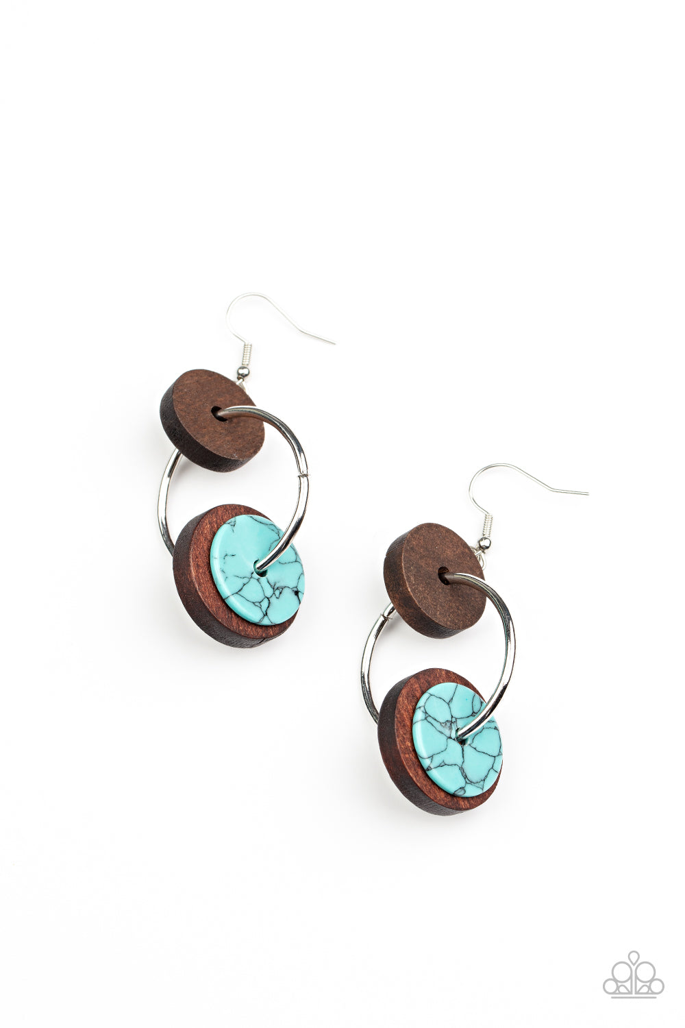 Paparazzi Artisanal Aesthetic Blue Earrings. Subscribe and Save! #P5SE-BLXX-295XX