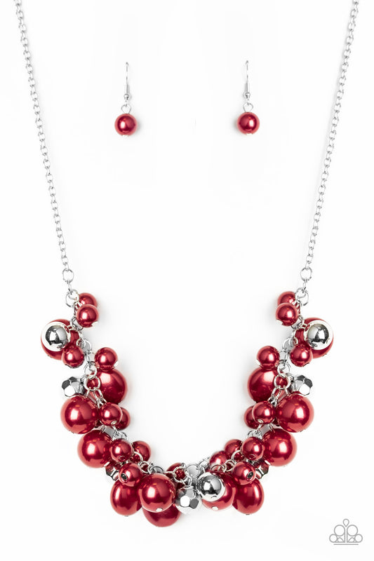 Paparazzi Battle of the Bombshells Red Necklace. #P2RE-RDXX-181XX. Get Free Shipping.