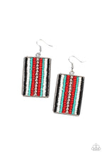 Load image into Gallery viewer, Paparazzi Beadwork Wonder Red Earrings. Subscribe &amp; Save. #P5SE-RDXX-187XX. Seed Beads Jewelry
