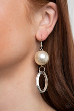 Load image into Gallery viewer, Big Spender Shimmer White Pearl Earring. Subscribe &amp; Save. #P5RE-WTXX-478XX. $5 Earring. Ships Free 
