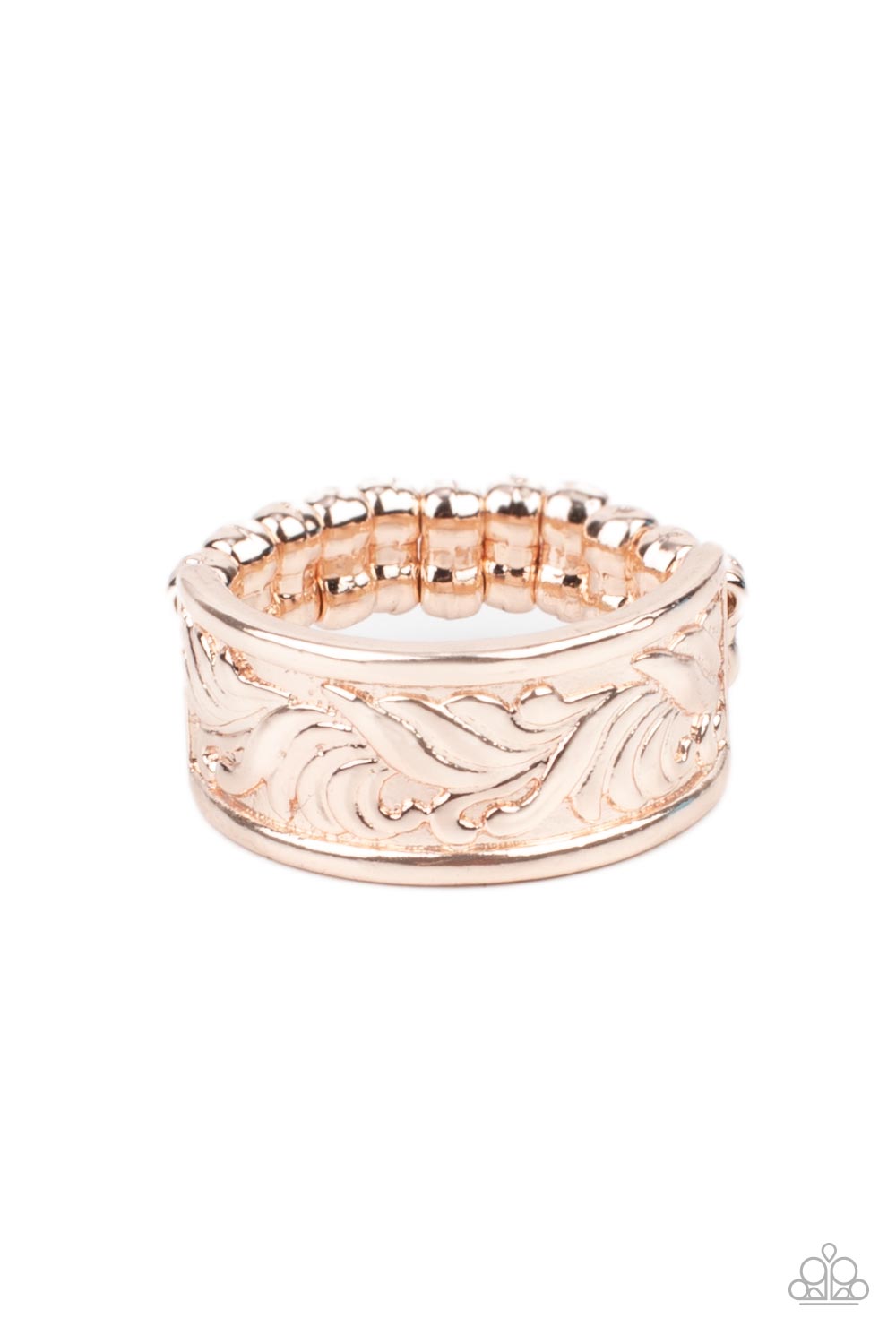 Billowy Bands Rose Gold Ring Paparazzi Accessories. Subscribe & Save. #P4BA-GDRS-050XX. Gold Ring