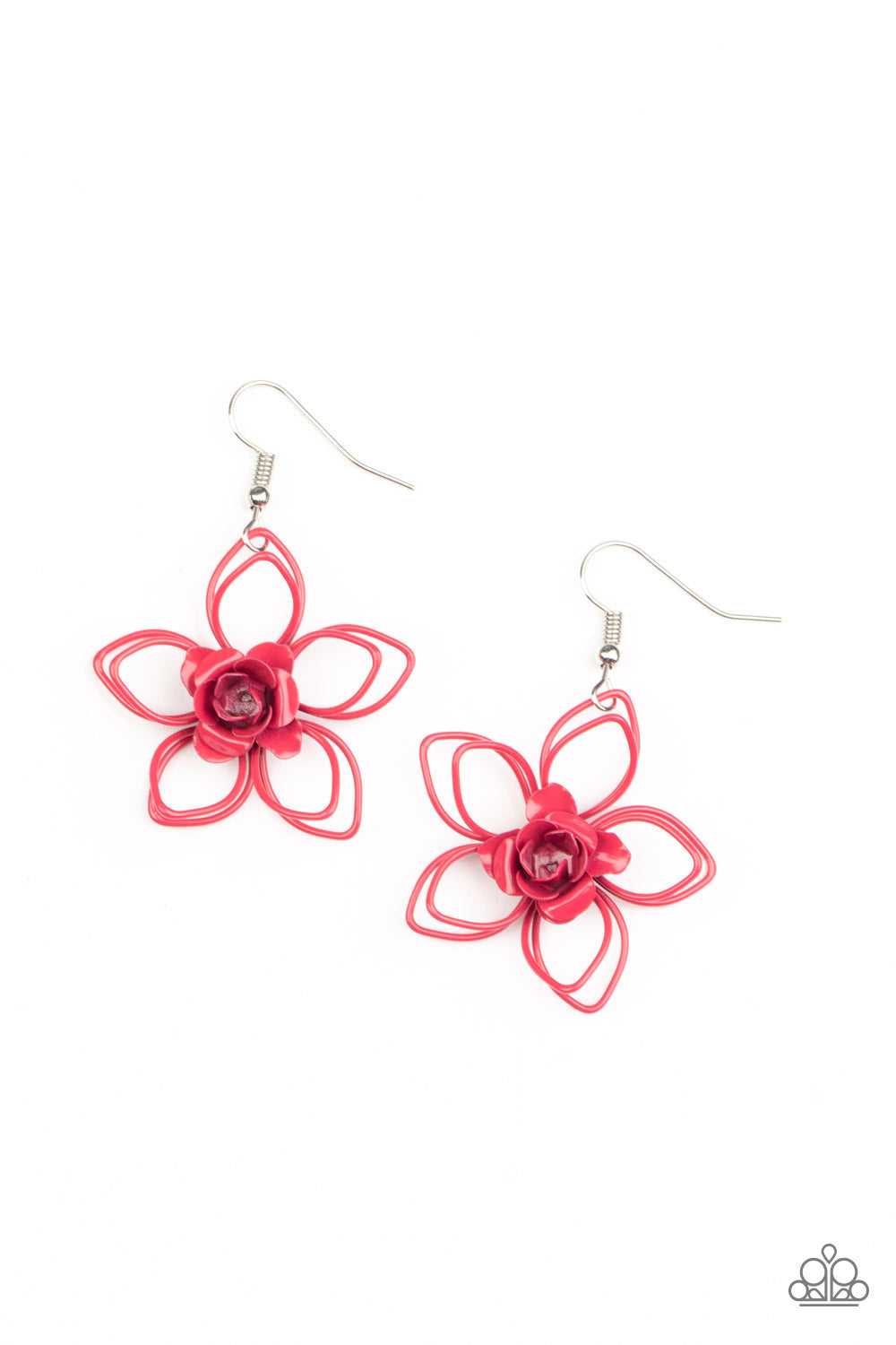 Botanical Bonanza Pink Statement Earrings for Spring and Summer Fashion accessory. Get Free Shipping