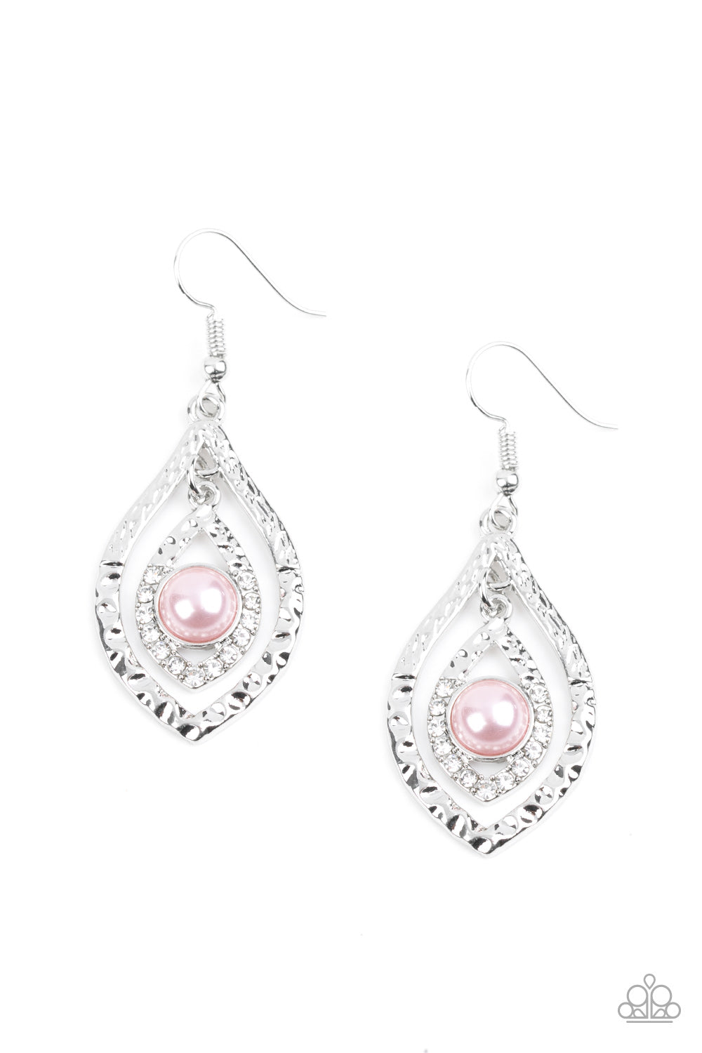 Breaking Glass Ceilings - Pink Earrings Paparazzi Accessories. #P5RE-PKXX-152XX. Get Free Shipping!