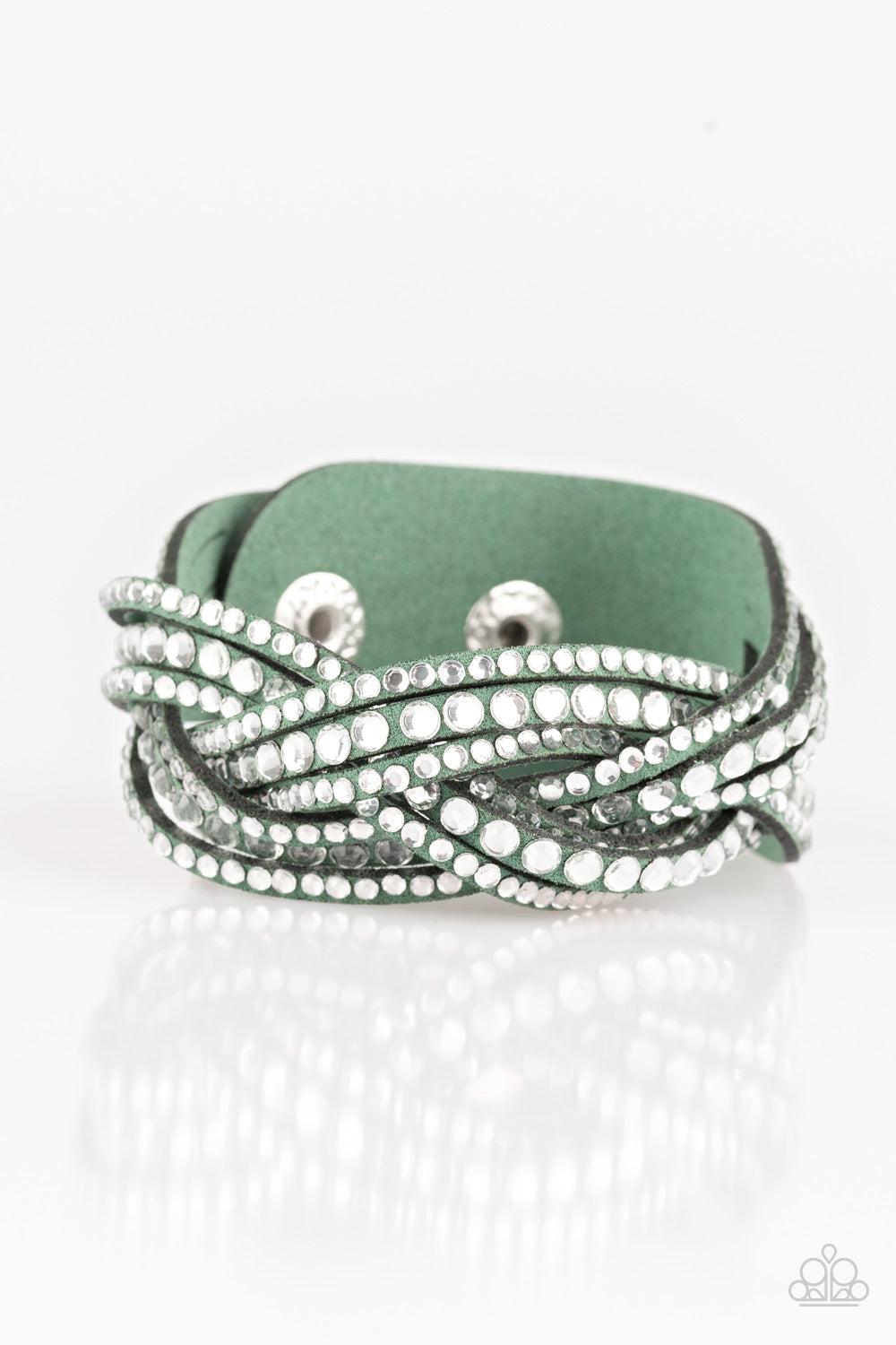 Bring On The Bling - Green Wrap Bracelet Paparazzi