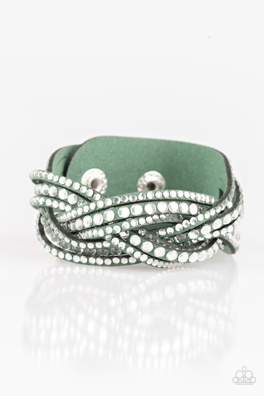 Bring On The Bling - Green Wrap Bracelet Paparazzi