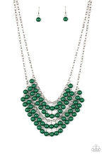 Load image into Gallery viewer, Bubbly Boardwalk - Green Necklace Paparazzi Accessories fringe necklace
