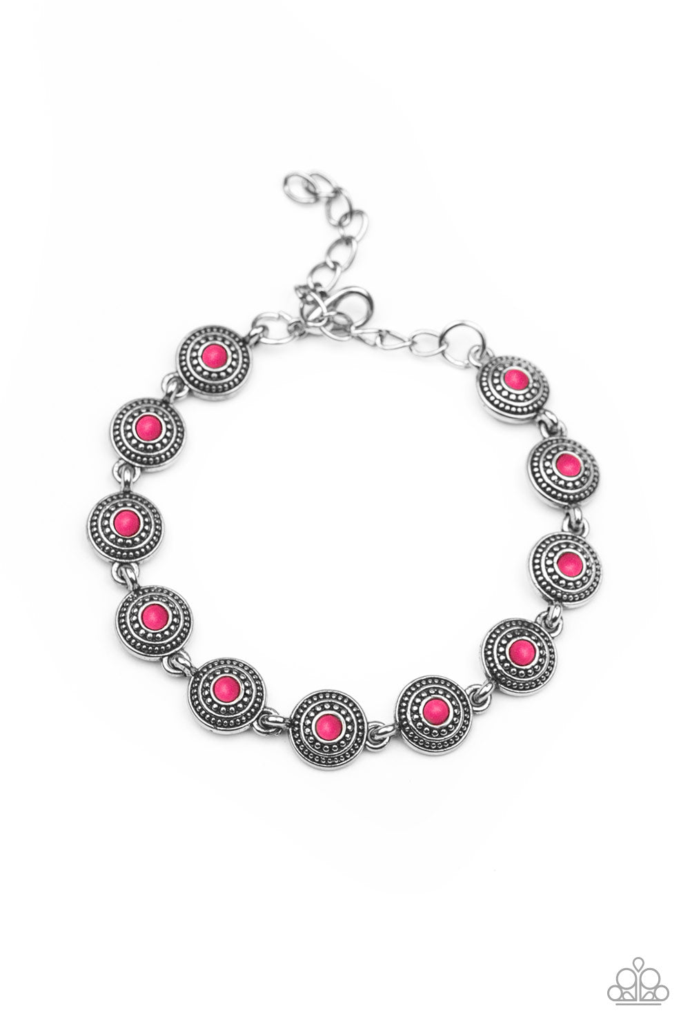 Cactus Paradise - Pink Bracelet Paparazzi Accessories $5 Jewelry. Free Shipping! #P9DA-PKXX-083XX