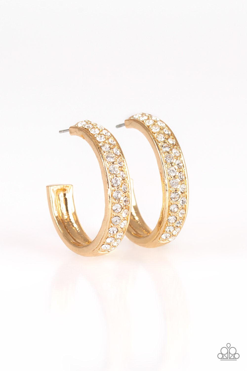Cash Flow - Gold Earring Hoop Paparazzi Accessories