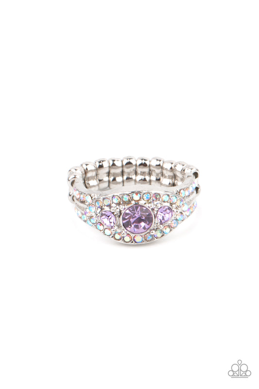 Paparazzi Ring ~ Celestial Crowns - Purple