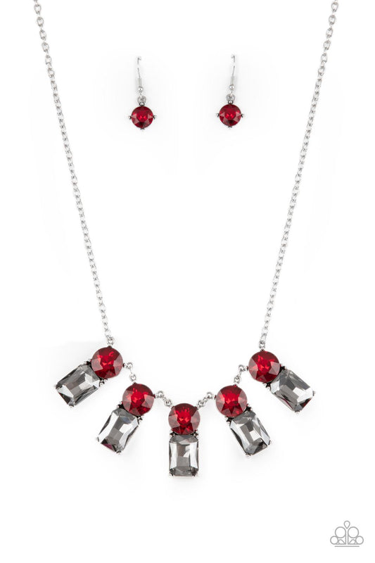 Celestial Royal Red Necklace Paparazzi Accessories online at AainaasTreasureBox #P2RE-RDXX-210XX