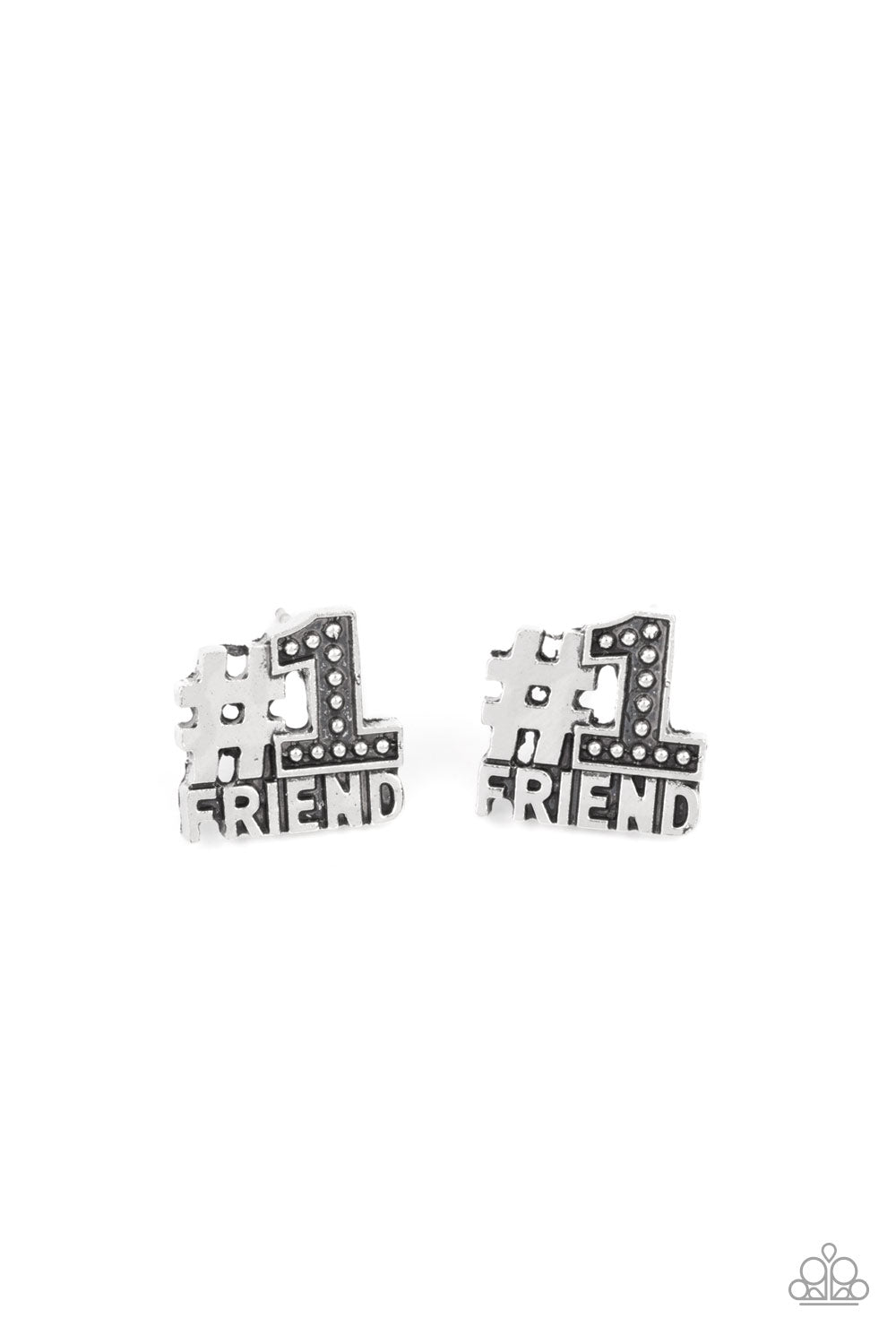 Paparazzi Starlet Shimmers Cheerleader inspired Earring Kit frames spell "Go Team", "#1Friend"