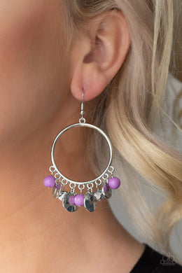 Paparazzi Earring ~ Chroma Chimes - Purple