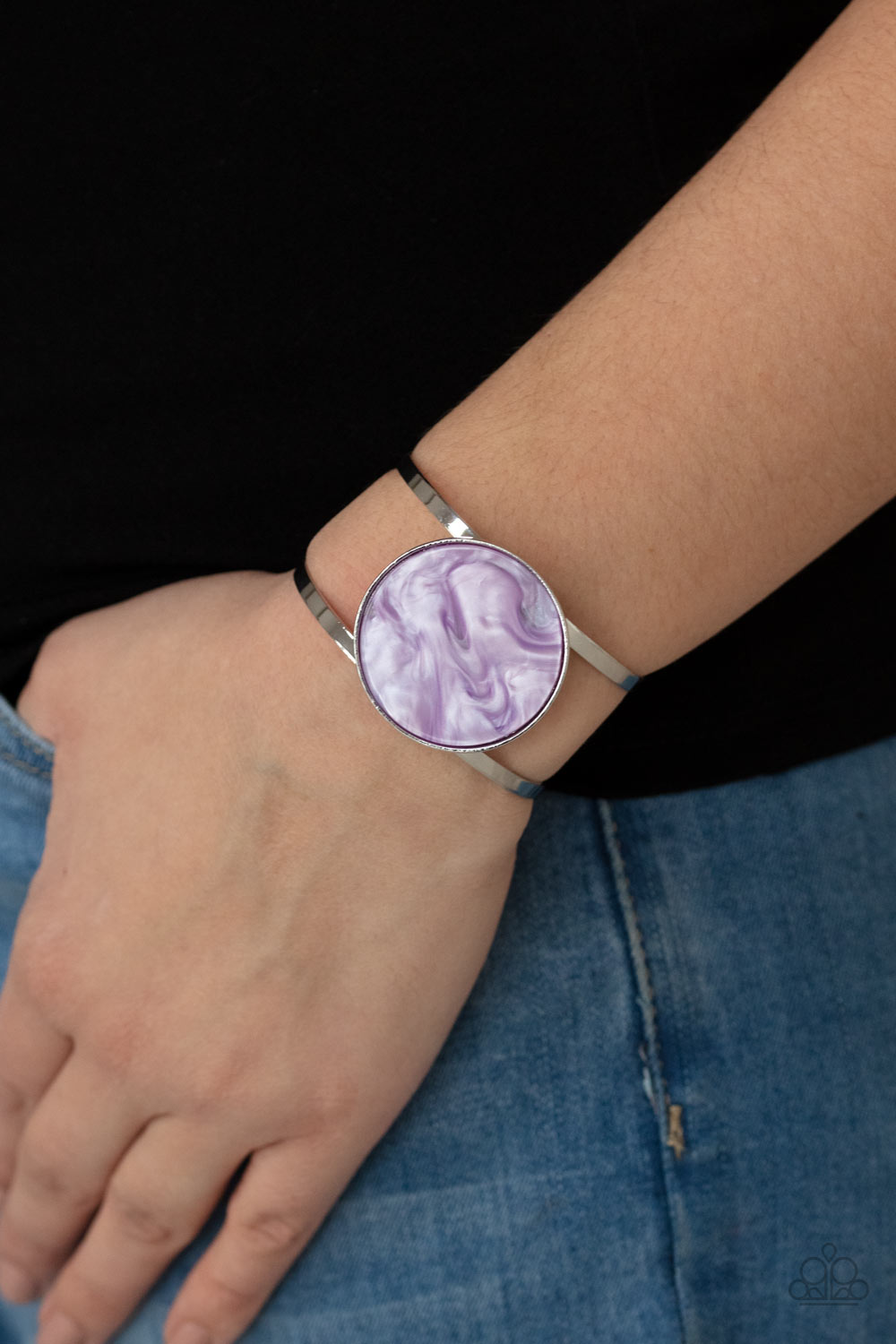 Paparazzi Bracelet Colorful Cosmos Purple Cuff Bracelet. Get Free Shipping. #P9RE-PRXX-146XX