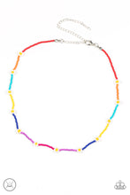 Load image into Gallery viewer, Colorfully Flower Child Multi Seed Beads Dainty Choker Necklace Paparazzi Accessories. 
