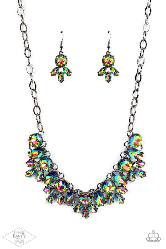 Combustible Charisma Multi Oil Spill Necklace Paparazzi Accessories. Get Free Shipping