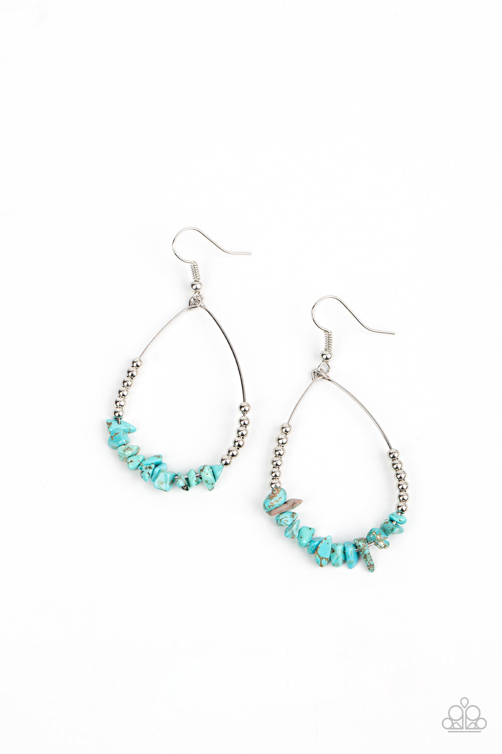 Come Out of Your SHALE - Blue Earring Paparazzi Accessories Rock Beads