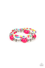 Load image into Gallery viewer, Paparazzi Confidently Crafty - Pink Stretchy Bracelet. #P9WH-PKXX-291X. Subscribe &amp; Save!
